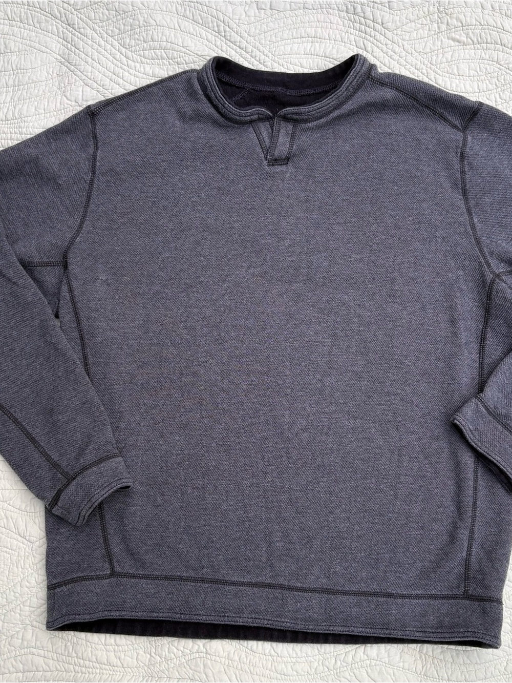 Tommy Bahama Men's Crewneck Knit Sweater - Charcoal Gray -L